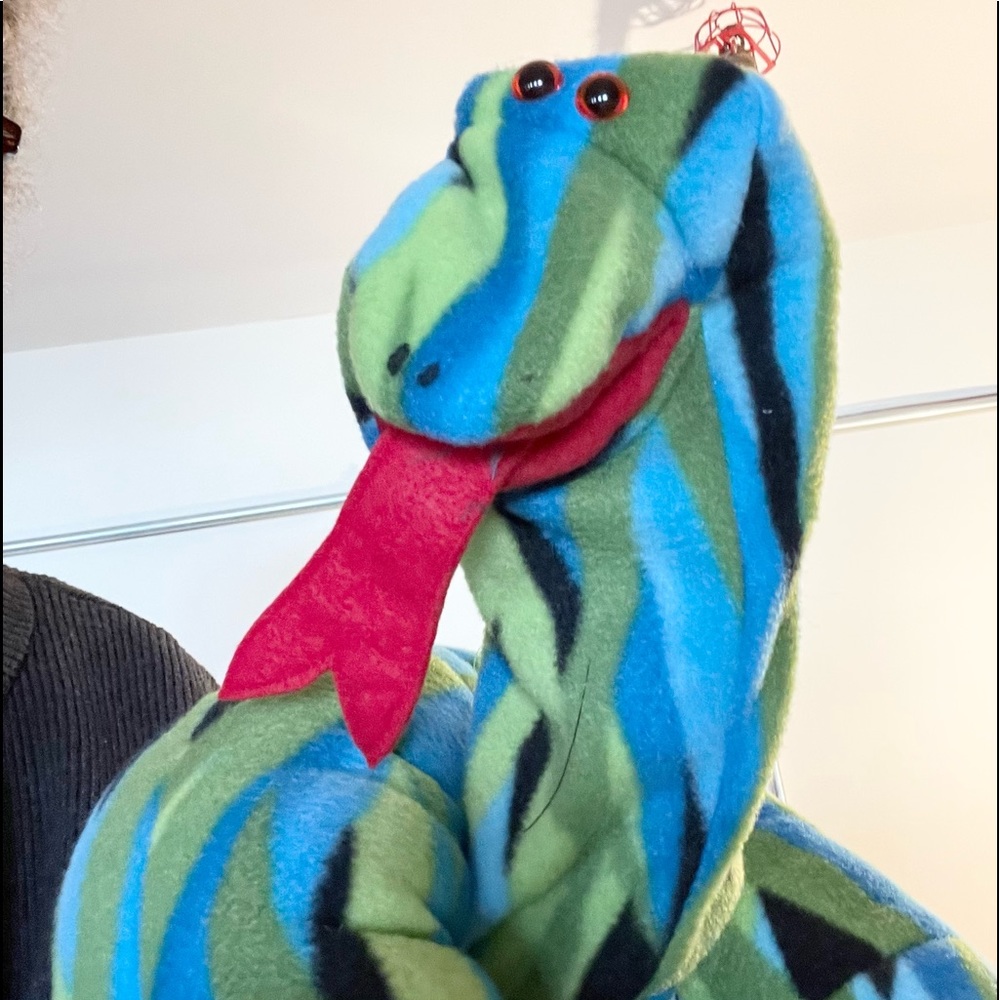 Green Snake Hand Puppet NWOT